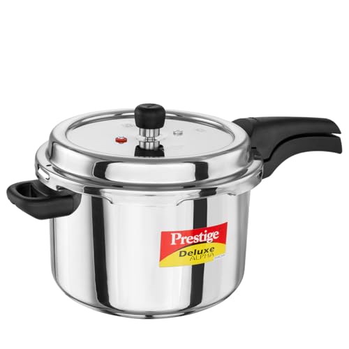 Prestige 6.5 Litre Stainless Steel Deluxe Alpha Svachh Outer Lid Pressure Cooker |...