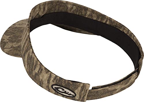 Drake Waterfowl Men's Logo Visor - Hunting Low-Profile Lightly Structured Visor w/Velcro Back Closure, One Size Fits Most3