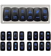 HOKAAER Arrows Momentary Rocker Switch Toggle (On)-Off-(On) 12V/20A 24V/10A