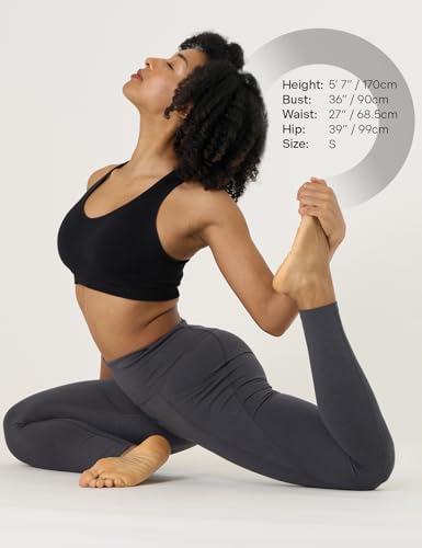 LAPASA Women High Waist Tummy Yoga Leggings L01 Dark Heather Grey - image 4