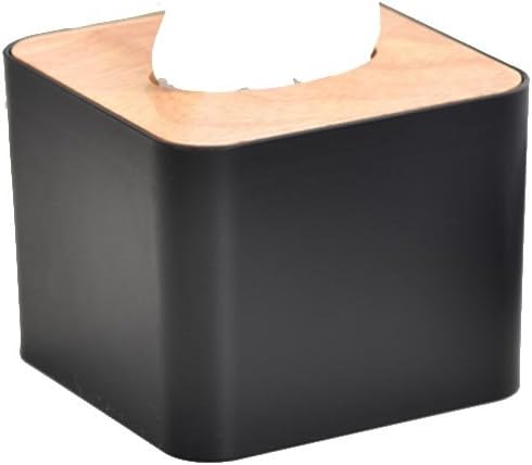 Tissue Box Solid Wood Square Restaurant Tea Room Small Pumping Cartons Living Room Coffee Table Paper Napkin Wooden Box Pumping cartons (Shape : B, Size : 11 * 11 * 8.5CM)