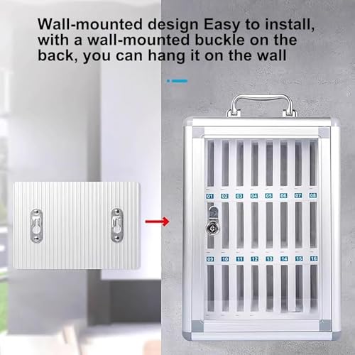 Boîtier de rangement pour téléphone en aluminium premium avec support mural solide - 4