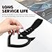 Lyxheth 2PCS Heart shaped Car Handle Straps, Heart Car Accessories, Ring Hearts Shaped Cars Hand Strap Drift Charm, Universal Handle Keychains Accessory Suitable for Cars Bus (Black+balck)