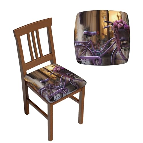 Housse de chaise violette extensible : la solution idéale contre les taches et l'usure - 2