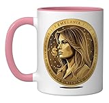 Trump and Melania Currency Launches Meme Coin Trump Crypto Ceramic Mug, Pink/White