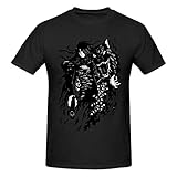 Hellsing Shirt Anime Short Sleeve T Shirts for Men Classic Crew Neck Casual Black XX-Large