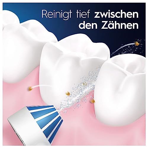 Oral-B Oral Health Center Munddusche mit Oxyjet-Technologie für Zahnreinigung, 2 Ersatzdüsen & PRO Series 1 Elektrische Zahnbürste/Electric Toothbrush, 2 Aufsteckbürsten, 3 Modi für Zahnpflege, weiß – Bild 4