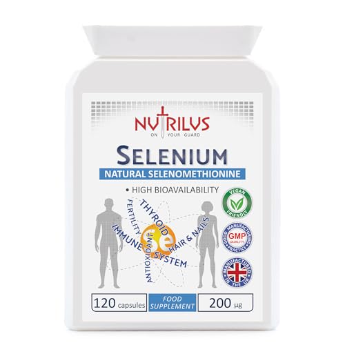 Nutrilus Selenium 120 Capsules 200µg Selenomethionine