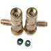 Adaptateur De Soupape De Climatisation, Réfrigérant Femme Chargement Tuyau De Contrôle De Flux Vannes De Sécurité R410a R22 2pcs