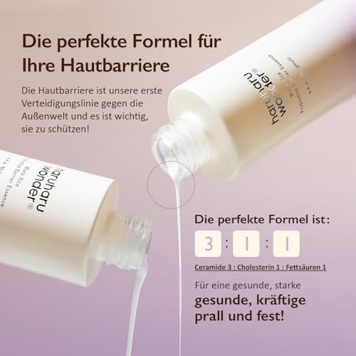 haruharu wonder Black Rice Probiotics Barrier Essence 120ml, Essence Toner zur Stärkung der Hautbarriere mit Ceramiden, fermentierten Inhaltsstoffen, beruhigend, feuchtigkeitsspendend, aufpolsternd