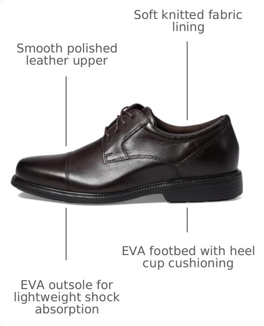Image of Rockport Mens Charles Road Cap Toe OxfordOxford