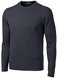 DRI-Equip Long Sleeve Moisture Wicking Athletic Shirt-X-Large-GraphiteHeather