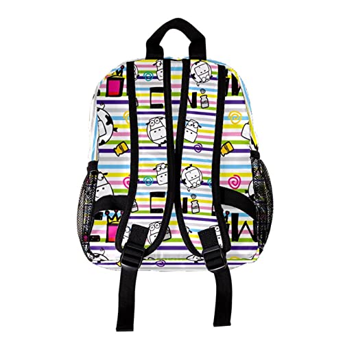Sac à dos pour enfants multicolore à rayures 30,5 cm petit format - 2