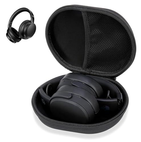 Image of VERTUS Headphone Protective Storage Case Cover for Boat 2025 Launch Rockerz 371 Headphones (Hard Shell|EVA|Black)