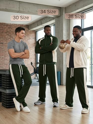Image of GRECIILOOKS Trouser for Men | Man Relaxed Fit Trousers Twill Track Style | Straight Fit Wide Leg Trousers for Mens with Drawstring Waist | Korean Casual Travel Streetwear Pants