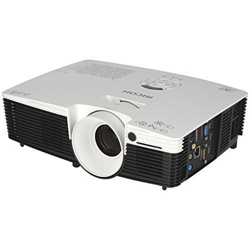 Projecteur Ricoh PJ HD5450 avec technologie DLP 1080p et puissance de 3500 ANSI lumens en noir