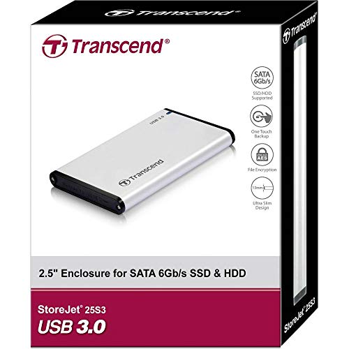 Caja externa para disco SSD/HDD 2.5" USB 3.1 aluminio miniatura 4