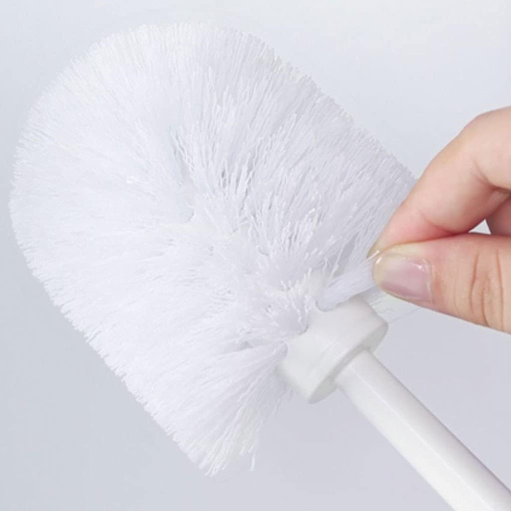 Toilet Brush Holder Wall-mounted Toilet Brush with Base Toilet Brush Simple Design Toilet Brush Household Bathroom Toilet Brush Cleaning Kit (white) Toilet Brush Holders