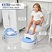 3-in-1 Toddler Potty Training Toilet for Boys & Girls - Convertible Potty Chair with Step Stool for Toddlers 1-3, Anti-Slip Design Toddler Toilet Seat - Removable & Easy to Clean