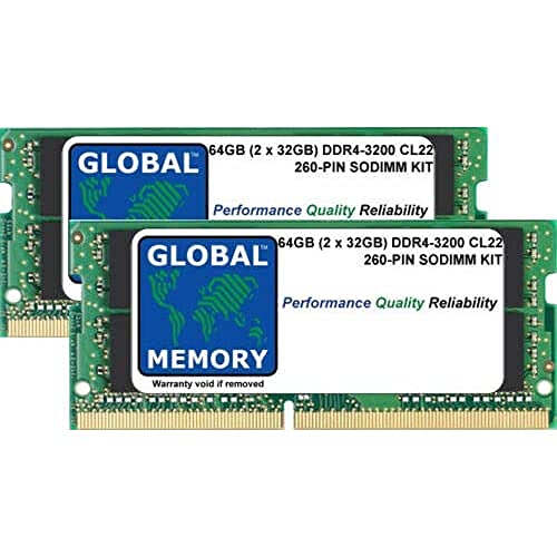 Mémoire RAM DDR4 64Go pour ordinateur portable kit SODIMM 3200MHz