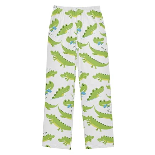 ZZKKO Crocodile Boys Pants for Kids Jogger Pants with Pockets S-XL
