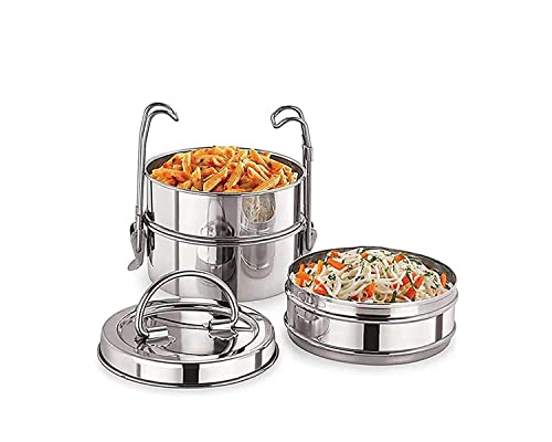 Image of BLeaf- Stainless Steel-7 Container Lunch /Tiffin Box-Food Grade 7 Tier (650ml)