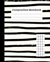 Top Flight Sewn Marble Composition Book: Black/White, Quad Rule, 4 Squares per Inch, (7.5*x*9.25) Inches, 100 Sheets B09GQLJ57J Book Cover