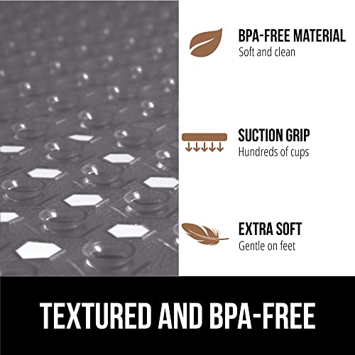 image for GORILLA GRIP Patented Square Shower Stall Mat, Small Bathtub Floor Mat