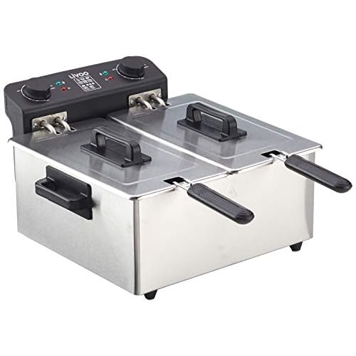 Friteuse Double 2x3l 3300w Inox – DOC217