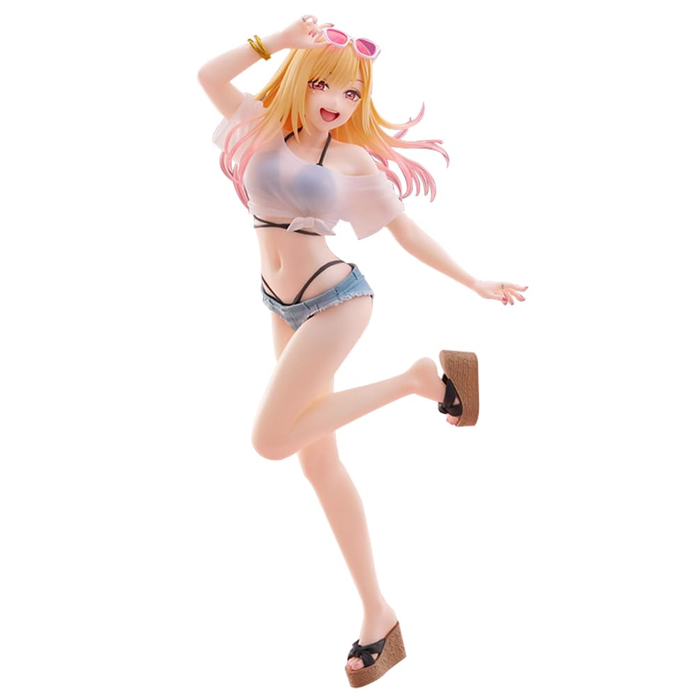 Tongyundacheng Kitagawa Marin Collectible Figure | Swimsuit Ver | 18cm PVC Anime Girl Statue | Action Figure Decoration for Desktop