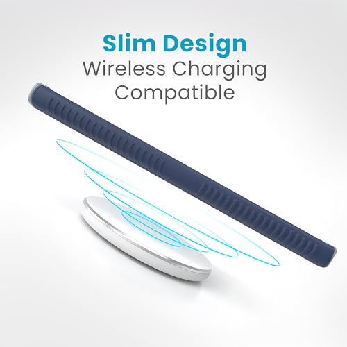 Image of Speck Presidio 2 Grip Samsung Galaxy S24 Ultra Case - Drop & Camera Protection, Soft-Touch Secure Grip, Wireless Charging Compatible, Shock Absorbant, Galaxy S24 Ultra Case - Coastal Blue