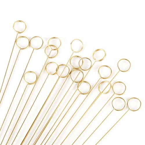 NQEUEPN 20pz Portasegnaposto, Portacarte da Tavolo Metallo Portacarte da Tavolo Rotondo Segnaposto per Foto Per Biglietti Floreali per Feste di Matrimonio Topper per Torte da Ufficio