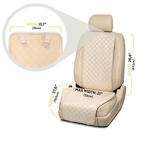 Ivicy Suede Car Seat Cover For All Seasons Soft & Breathable Front Premium Covers With Non-Slip Protector Universal Fits Most Automotive, Van, Suv, Truck - 1 Unit #TOP5