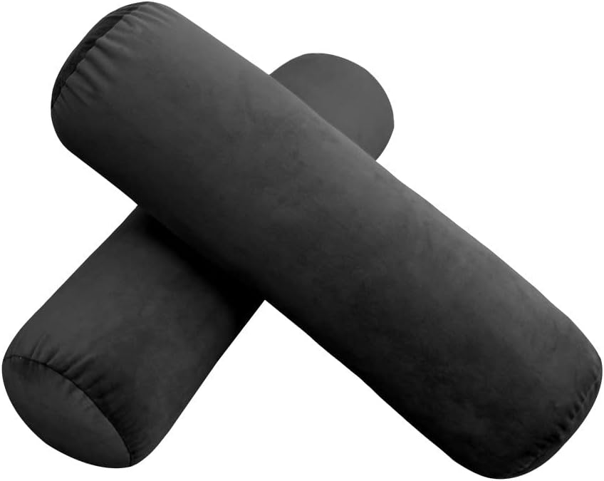 Prolinemax Style V6 Twin Size Velvet Knife Edge Indoor Daybed Bolster Pillow Cushion Mattress Fitted Sheet |Cover ONLY| AD350