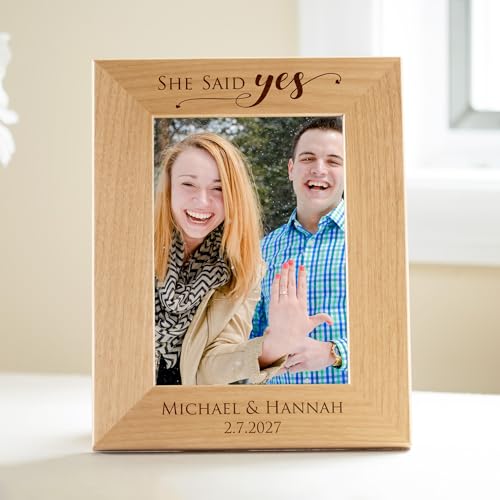 Lifetime Creations Engraved Personalized Engagement Picture Frame (5" x 7"