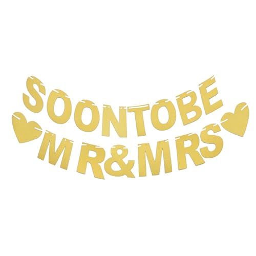 VALICLUD Soon to Be Bannière de mariage à suspendre pour fête prénuptiale, enterrement de vie de jeune fille, photos de fiançailles