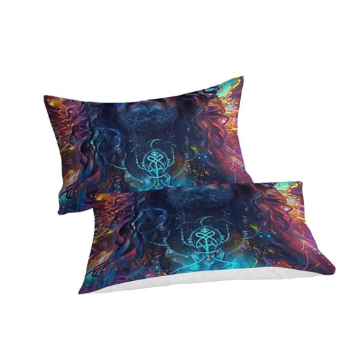 Housse de couette Jésus 200x200cm hypoallergénique contre la chaleur - 3