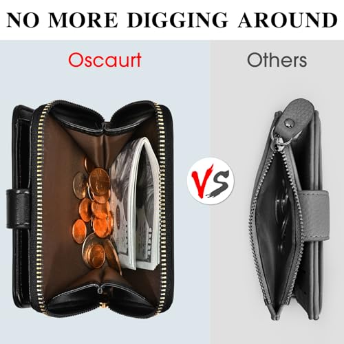 Stylish RFID Blocking Bifold Wallet for Women with ID Window and Coin Pocket - Compact and Chic Design - Image 6