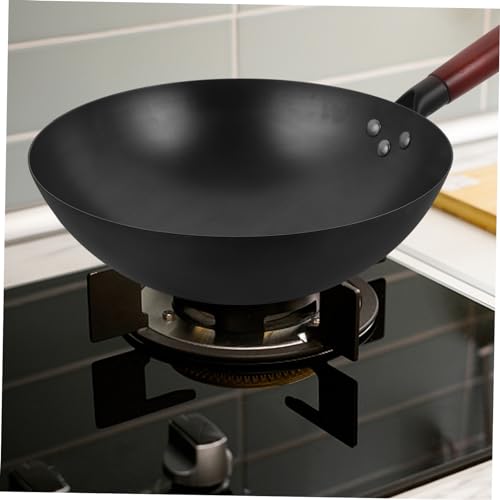 Wok Luxshiny con mango de madera antiadherente miniatura 3