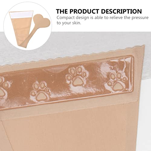 2Pcs Invisible Lace Nude, One Piece Pants Fun Underwear Thong, Self Adhesive No Panty Line Heart Shaped Strapless C-String Thong, Skin Color, Size3