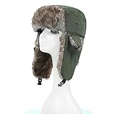 Un gran accesorio para salir. Staright Unisex Hombres Mujeres Sombrero Ruso Trampero Bombardero Cálido Trooper Ear Flaps Invierno Ski Hat Cap Gorros