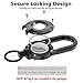 Eupterosaur Heavy Duty Carabiner Keychain with AirTag Holder,Alloy Car Fob keychain with AirTag Holder,Sturdy Scratch-Resistant Key Holder with AirTag Case, for Apple AirTag, Keys,Badges