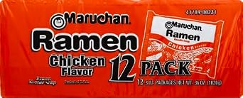 Maruchan Ramen Chicken Flavor Noodle Soup,(Pack of 12),3 oz each