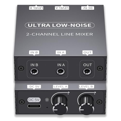4K HDMI Splitter 1 in 4 Out, 2 Channel Stereo Audio Mixer