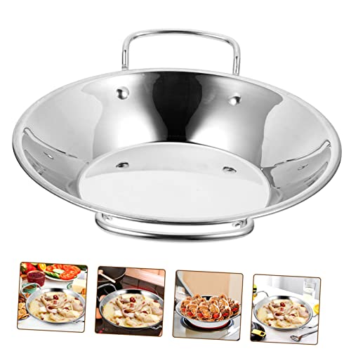 Wok de acero inoxidable con doble asa Luxshiny miniatura 3
