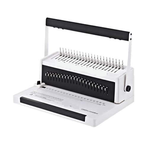Encuadernadora, Máquina encuadernadora de papel A4 con espiral C200PRO Máquina encuadernadora con anilla de goma Máquina perforadora con peine for libros de texto