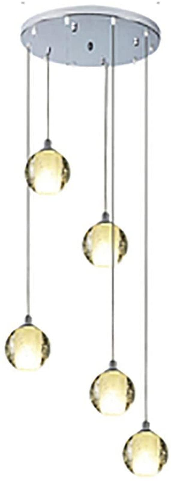 PCXEHUYP Chandelier Stairs Long Chandeliers,Spiral Staircase Ceiling Light Fixture for Hotel Living Room Home Bar, Crystal Spiral Chandelier-Silver 12(Silver,8)