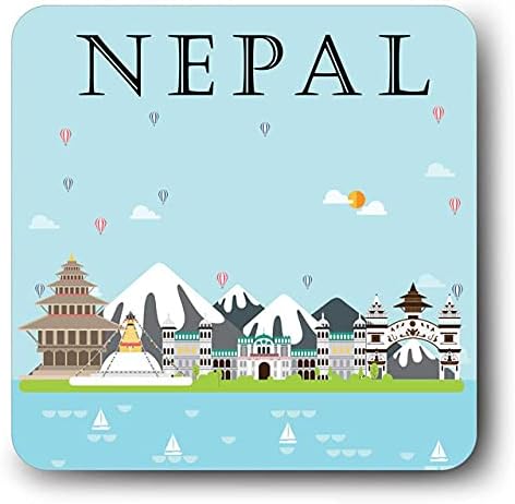 Giftcart Fridge Magnet in Souvenir Nepal Parachute 3.5 X 3.5 inch, Best Fridge Magnet, Magnet for Fridge Door, Stickers for Fridge Magnet, Souvenir Fridge Magnets, Souvenir Gifts