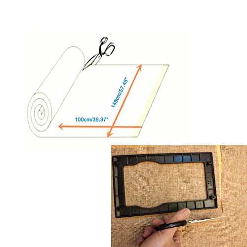 Image of Speaker Grill Cloth Black Speaker Fabric Protective Dustproof Mesh Cloth Stereo Fabric for Audio Amplifier Speaker Repair 50x146cm /19.7''x57.5' (Beige-100x146cm /39.37''x57.5'')