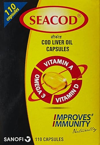 Merck SevenSeas - Cápsulas de aceite de hígado de bacalao original, 500 piezas, envío rápido gratuito